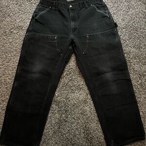 Vintage Carhartt Men's Black work pants
